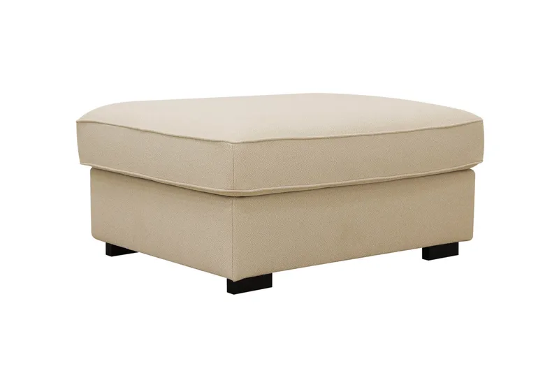 Rossita Fodskammel i Bouclé - Beige - Møbler - Stole & lænestole - Taburet & skammel - Puf