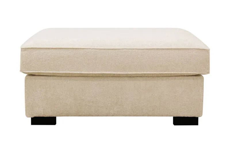 Rossita Fodskammel i chenille - Beige - Møbler - Stole & lænestole - Taburet & skammel - Puf