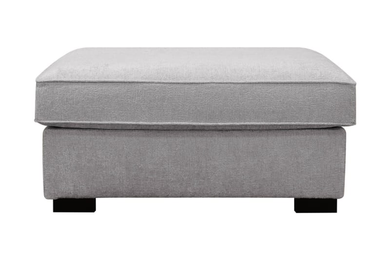 Rossita Fodskammel i chenille - Grå - Møbler - Stole & lænestole - Taburet & skammel - Puf