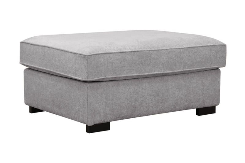 Rossita Fodskammel i chenille - Grå - Møbler - Stole & lænestole - Taburet & skammel - Puf