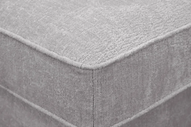 Rossita Fodskammel i chenille - Grå - Møbler - Stole & lænestole - Taburet & skammel - Puf