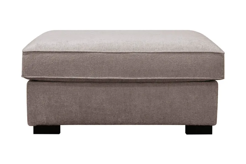 Rossita Fodskammel i chenille - Grå/Brun - Møbler - Stole & lænestole - Taburet & skammel - Puf