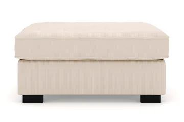 Rossita Fodskammel i Jernbanefløjl - Beige - Møbler - Stole & lænestole - Taburet & skammel - Puf