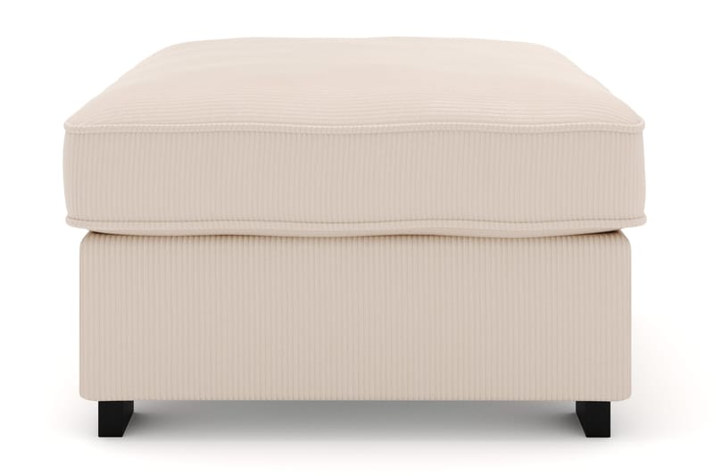 Rossita Fodskammel i Jernbanefløjl - Beige - Møbler - Stole & lænestole - Taburet & skammel - Puf