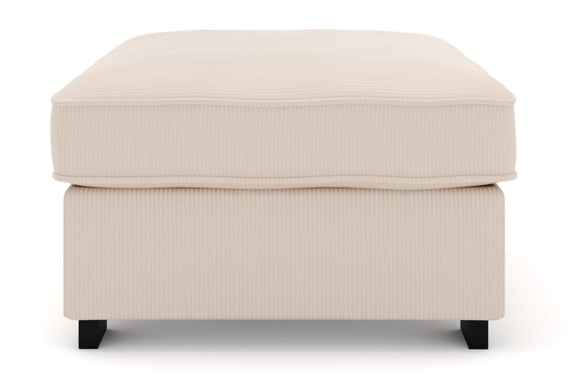 Rossita Fodskammel i Jernbanefløjl - Beige - Møbler - Stole & lænestole - Taburet & skammel - Puf