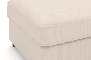 Rossita Fodskammel i Jernbanefløjl - Beige - Møbler - Stole & lænestole - Taburet & skammel - Puf
