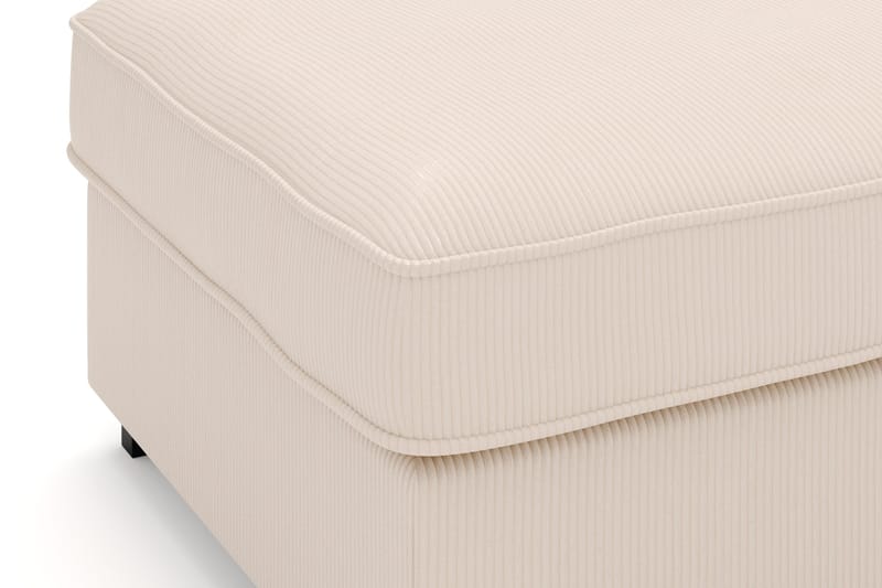 Rossita Fodskammel i Jernbanefløjl - Beige - Møbler - Stole & lænestole - Taburet & skammel - Puf