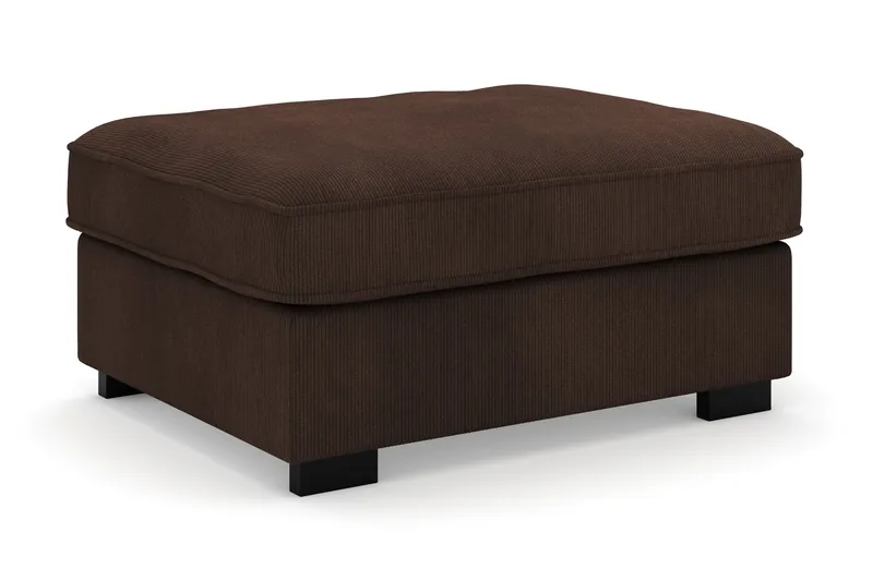 Rossita Fodskammel i Jernbanefløjl - Brun - Møbler - Stole & lænestole - Taburet & skammel - Puf