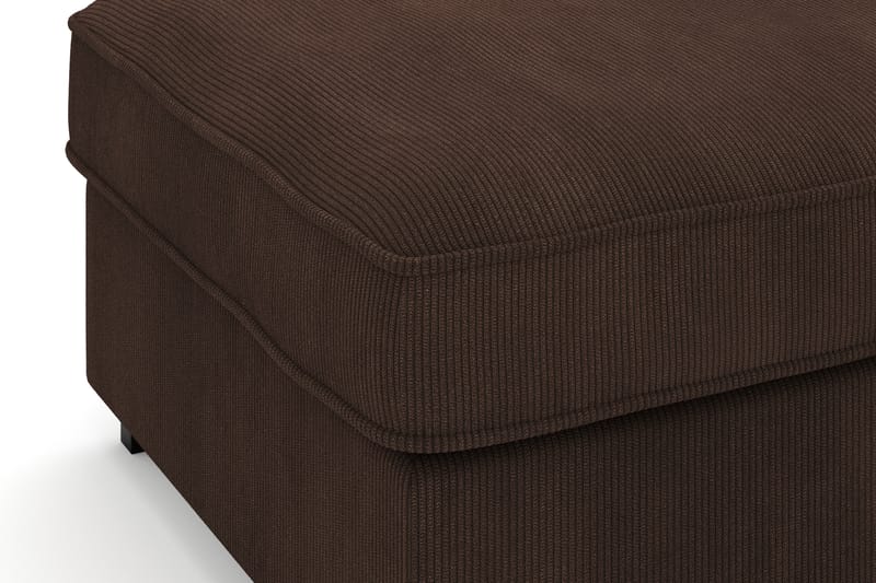 Rossita Fodskammel i Jernbanefløjl - Brun - Møbler - Stole & lænestole - Taburet & skammel - Puf