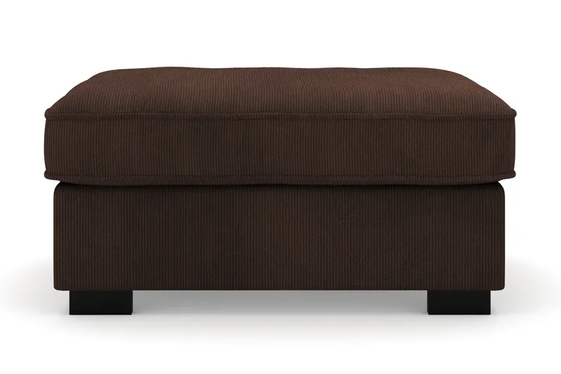 Rossita Fodskammel i Jernbanefløjl - Brun - Møbler - Stole & lænestole - Taburet & skammel - Puf