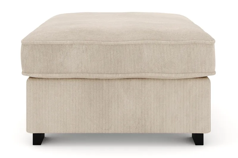 Rossita Fodskammel i Jernbanefløjl - Greige - Møbler - Stole & lænestole - Taburet & skammel - Puf