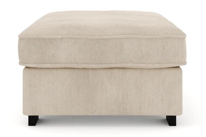 Rossita Fodskammel i Jernbanefløjl - Greige - Møbler - Stole & lænestole - Taburet & skammel - Puf