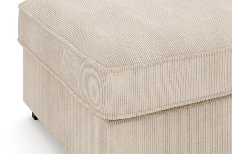 Rossita Fodskammel i Jernbanefløjl - Greige - Møbler - Stole & lænestole - Taburet & skammel - Puf