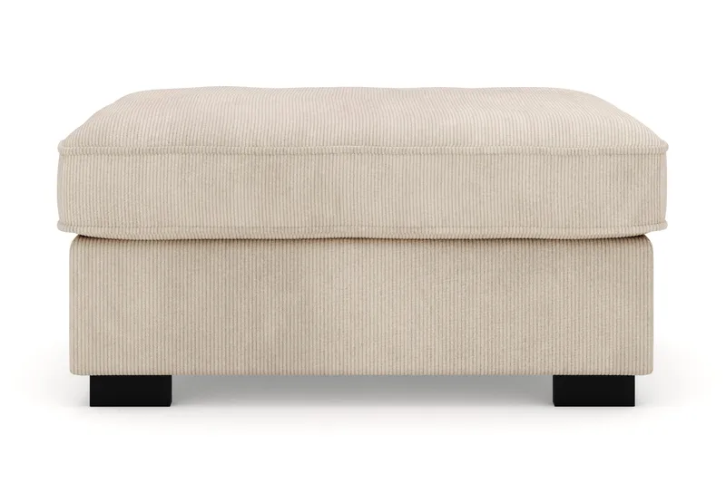 Rossita Fodskammel i Jernbanefløjl - Greige - Møbler - Stole & lænestole - Taburet & skammel - Puf