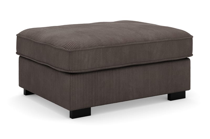 Rossita Fodskammel i Jernbanefløjl - Mørkegrå - Møbler - Stole & lænestole - Taburet & skammel - Puf