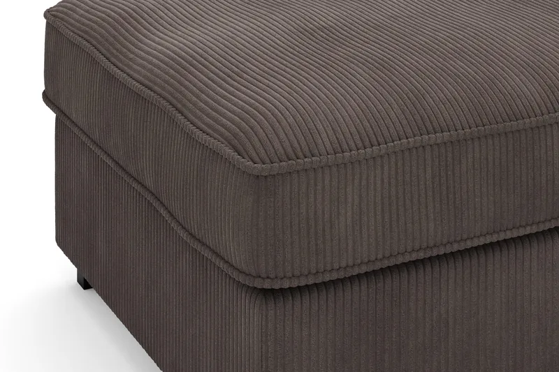 Rossita Fodskammel i Jernbanefløjl - Mørkegrå - Møbler - Stole & lænestole - Taburet & skammel - Puf