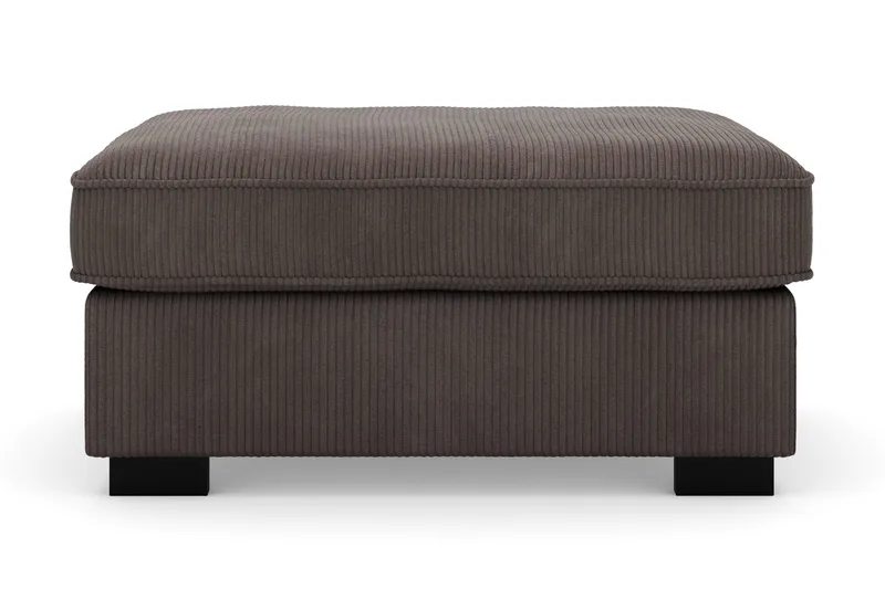 Rossita Fodskammel i Jernbanefløjl - Mørkegrå - Møbler - Stole & lænestole - Taburet & skammel - Puf