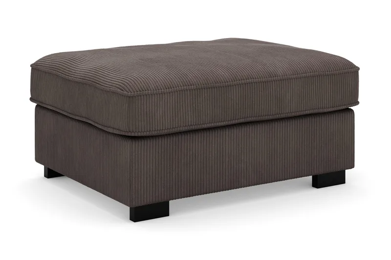 Rossita Fodskammel i Jernbanefløjl - Mørkegrå - Møbler - Stole & lænestole - Taburet & skammel - Puf