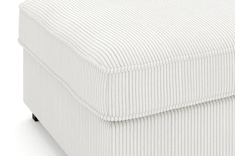 Rossita Fodskammel i Jernbanefløjl - Offwhite - Møbler - Stole & lænestole - Taburet & skammel - Puf