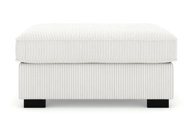 Rossita Fodskammel i Jernbanefløjl - Offwhite - Møbler - Stole & lænestole - Taburet & skammel - Puf