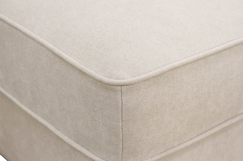 Rossita Fodskammel i Sammet - Beige - Møbler - Stole & lænestole - Taburet & skammel - Puf
