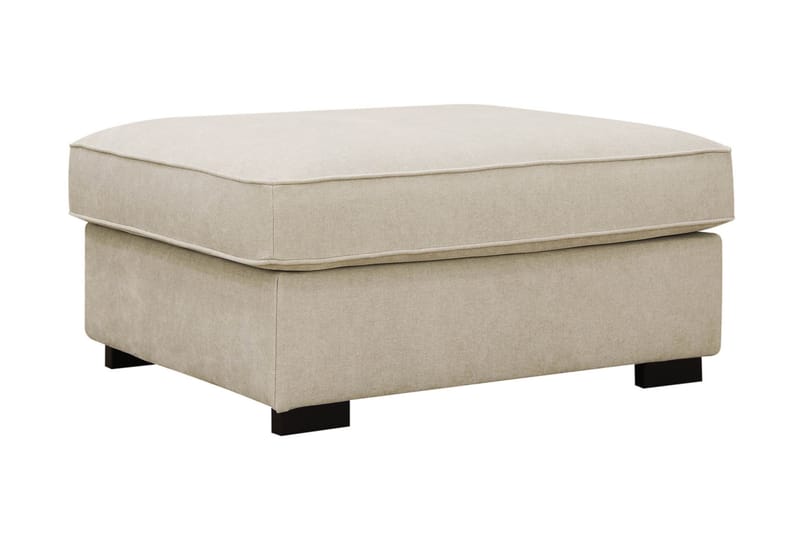 Rossita Fodskammel i Sammet - Beige - Møbler - Stole & lænestole - Taburet & skammel - Puf