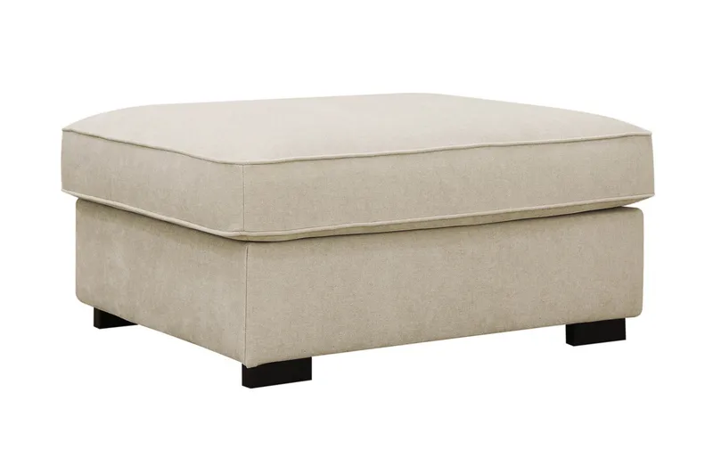 Rossita Fodskammel i Sammet - Beige - Møbler - Stole & lænestole - Taburet & skammel - Puf