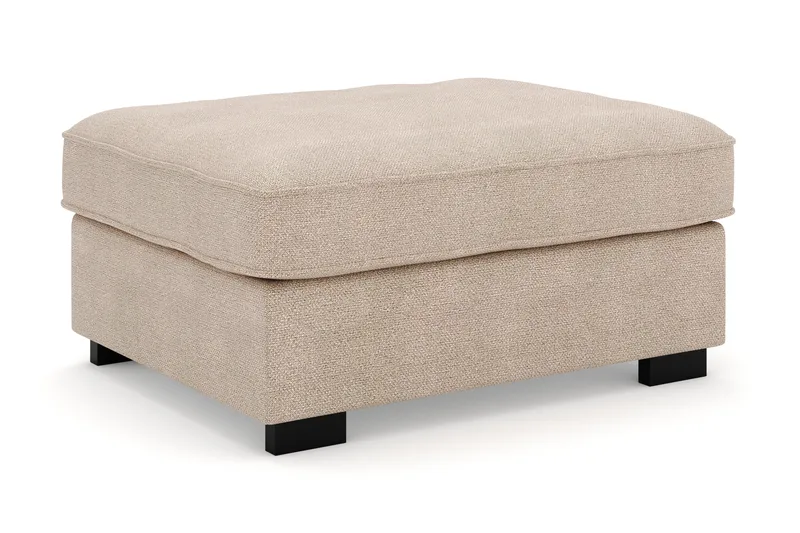 Rossita Fodskammel i Stof - Beige - Møbler - Stole & lænestole - Taburet & skammel - Puf