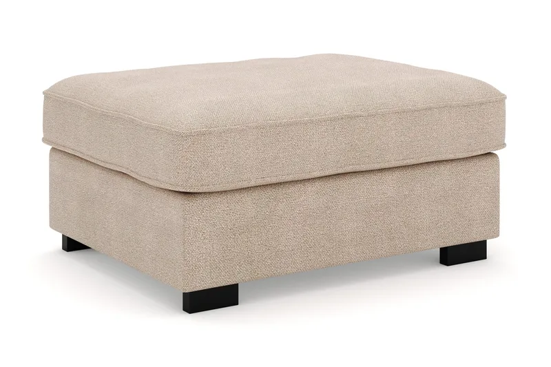 Rossita Fodskammel i Stof - Beige - Møbler - Stole & lænestole - Taburet & skammel - Puf