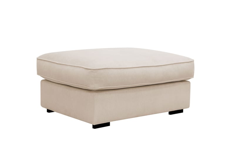 Rossita lyx Fodskammel - Beige Jernbanefløjl - Møbler - Stole & lænestole - Taburet & skammel - Puf