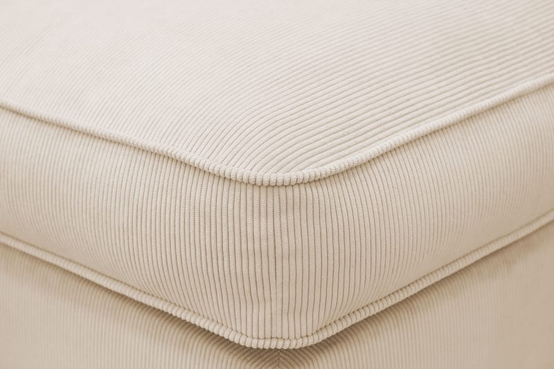 Rossita lyx Fodskammel - Beige Jernbanefløjl - Møbler - Stole & lænestole - Taburet & skammel - Puf