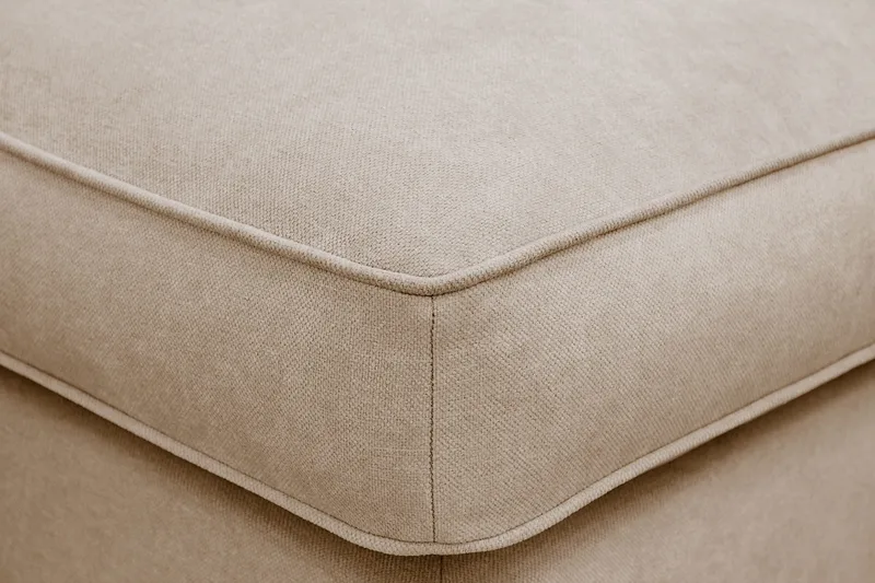 Rossita lyx Fodskammel - Beige Stof - Møbler - Stole & lænestole - Taburet & skammel - Puf