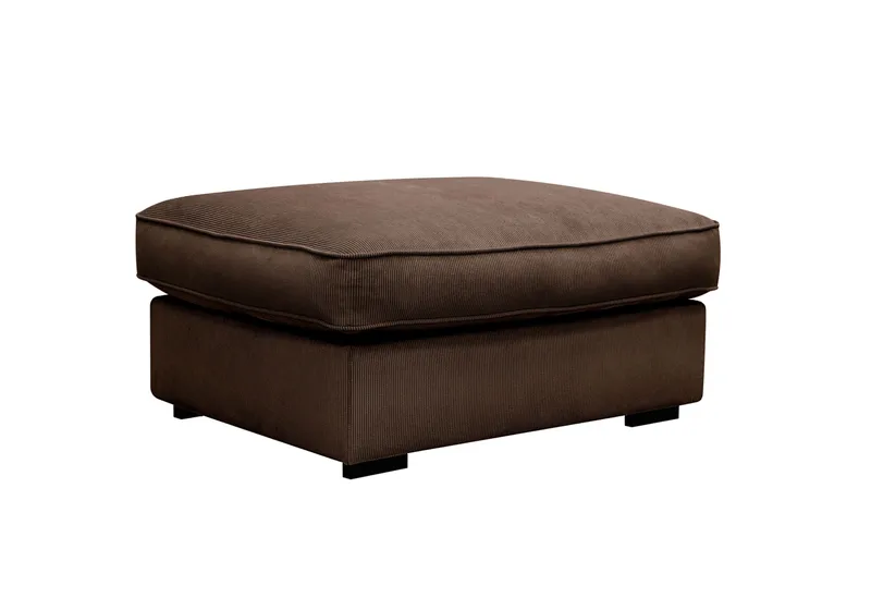 Rossita lyx Fodskammel - Brun Jernbanefløjl - Møbler - Stole & lænestole - Taburet & skammel - Puf