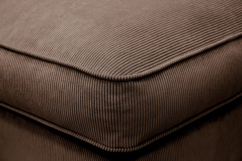 Rossita lyx Fodskammel - Brun Jernbanefløjl - Møbler - Stole & lænestole - Taburet & skammel - Puf