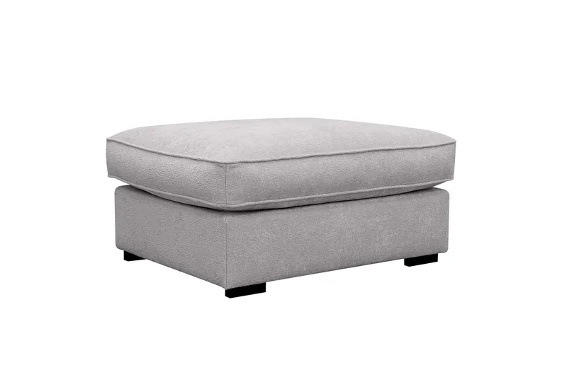 Rossita lyx Fodskammel - Grå Chenille - Møbler - Stole & lænestole - Taburet & skammel - Puf