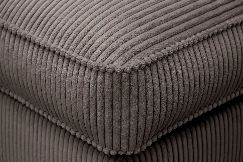 Rossita lyx Fodskammel - Mørkegrå Jernbanefløjl - Møbler - Stole & lænestole - Taburet & skammel - Puf