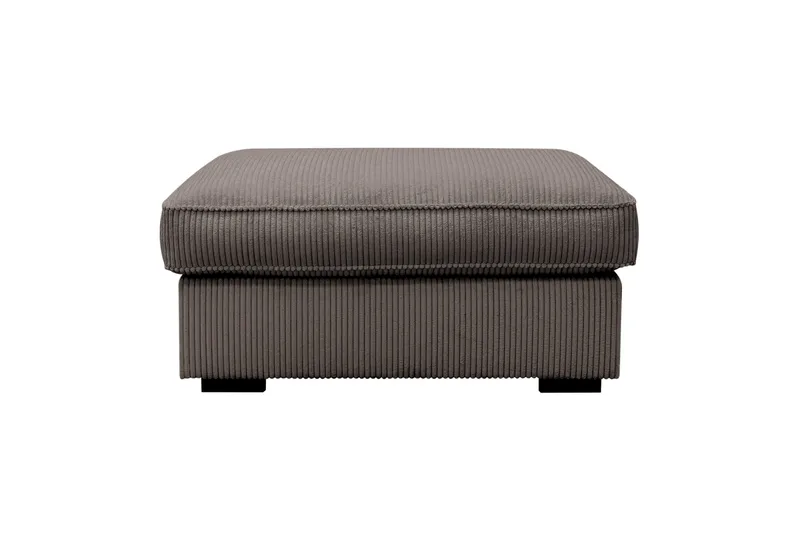 Rossita lyx Fodskammel - Mørkegrå Jernbanefløjl - Møbler - Stole & lænestole - Taburet & skammel - Puf