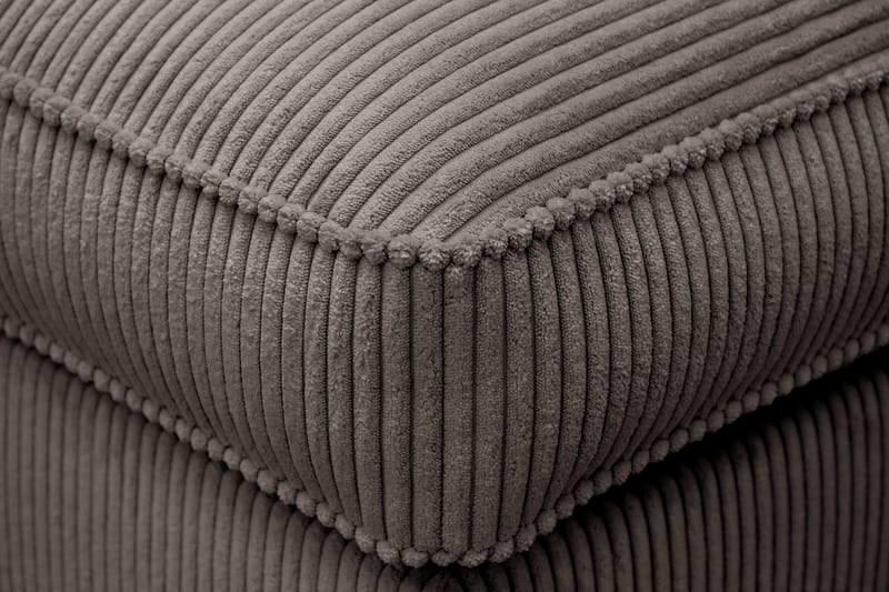 Rossita lyx Fodskammel - Mørkegrå Jernbanefløjl - Møbler - Stole & lænestole - Taburet & skammel - Puf