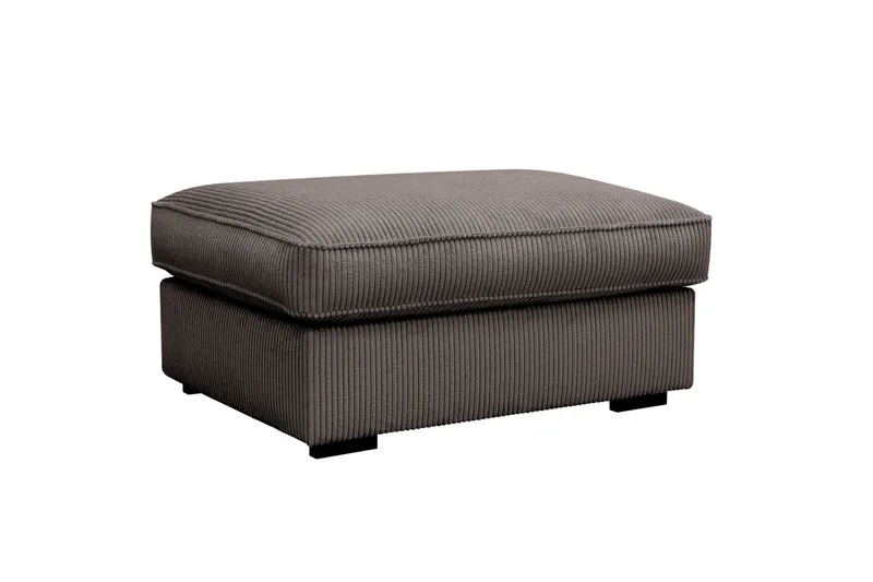 Rossita lyx Fodskammel - Mørkegrå Jernbanefløjl - Møbler - Stole & lænestole - Taburet & skammel - Puf