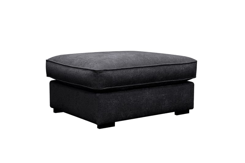 Rossita lyx Fodskammel - Sort Chenille - Møbler - Stole & lænestole - Taburet & skammel - Puf