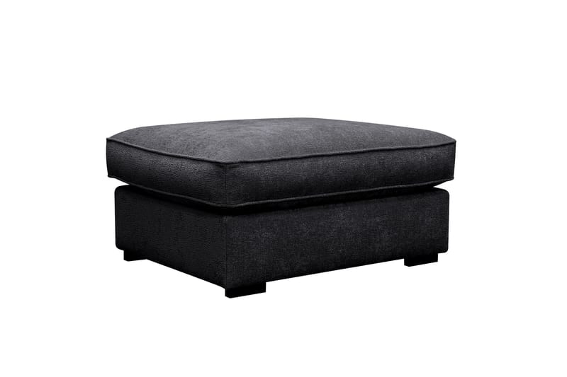 Rossita lyx Fodskammel - Sort Chenille - Møbler - Stole & lænestole - Taburet & skammel - Puf
