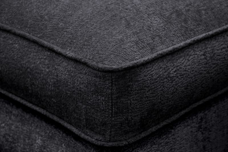 Rossita lyx Fodskammel - Sort Chenille - Møbler - Stole & lænestole - Taburet & skammel - Puf