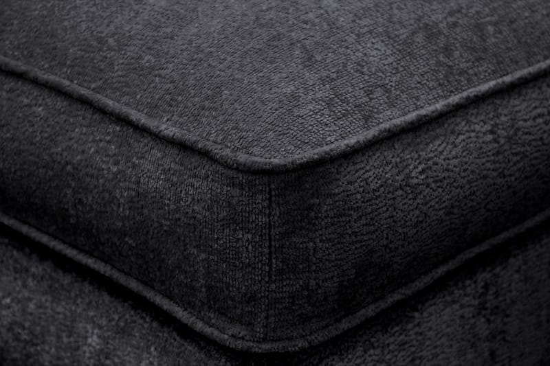 Rossita lyx Fodskammel - Sort Chenille - Møbler - Stole & lænestole - Taburet & skammel - Puf