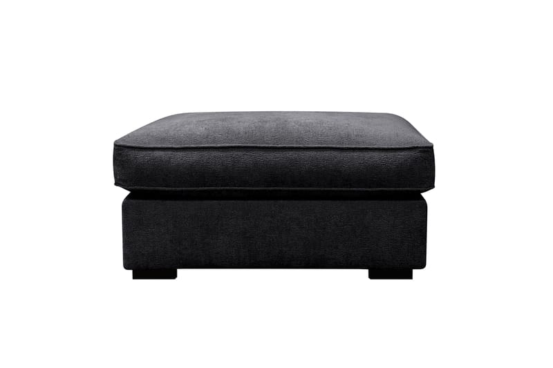 Rossita lyx Fodskammel - Sort Chenille - Møbler - Stole & lænestole - Taburet & skammel - Puf