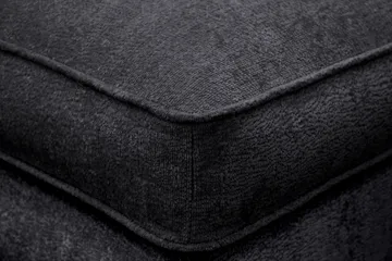 Rossita lyx Fodskammel - Trenza 01, Sort Chenille - Møbler - Stole & lænestole - Taburet & skammel - Puf