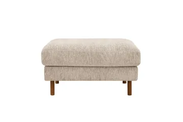 Scandi fodskammel i chenille - Beige - Møbler - Stole & lænestole - Taburet & skammel - Puf