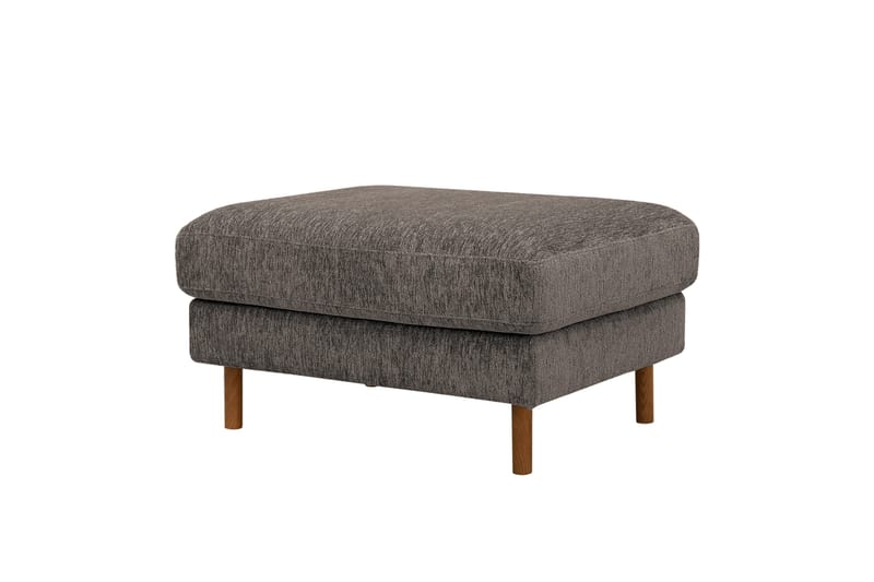 Scandi fodskammel i chenille, Grå