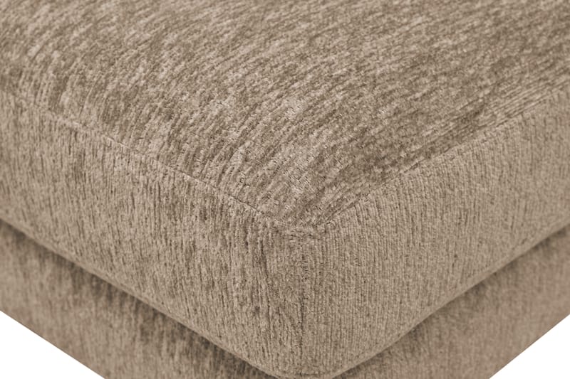 Scandi fodskammel i chenille - Mørk beige - Møbler - Stole & lænestole - Taburet & skammel - Puf