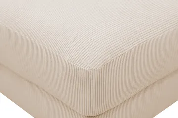 Scandi fodskammel i Jernbanefløjl - Beige - Møbler - Stole & lænestole - Taburet & skammel - Puf