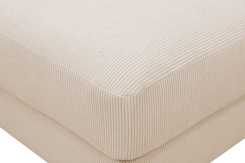 Scandi fodskammel i Jernbanefløjl - Beige - Møbler - Stole & lænestole - Taburet & skammel - Puf